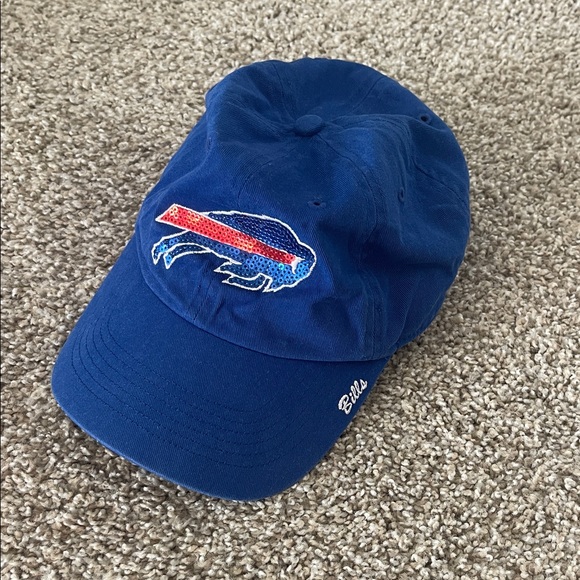 Ots Accessories - OTS Buffalo Bills Unstructured Sequin Logo Adjustable Women’s Hat
